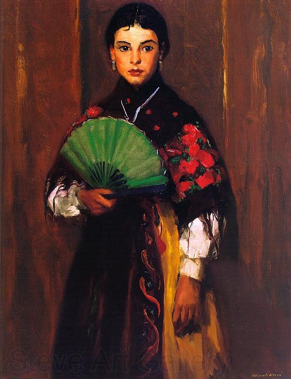 Robert Henri Spanish Girl of Segovia Norge oil painting art